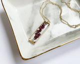 Lavender Bar Necklace - Gold