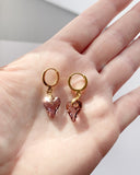 Swarovski Heart Earrings