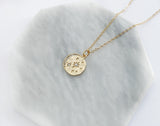 Moon and Star CZ Necklace