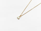 Opal Triangle Necklace - Gold