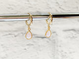 Opal Hoop Earrings