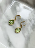 Peridot Earrings - Gold