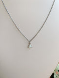 Opal Triangle Necklace