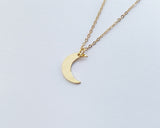 Hammered Moon Necklace