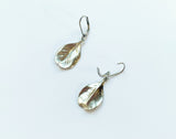 Monstera Leaf Earrings Silver