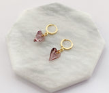 Swarovski Heart Earrings