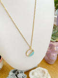 Turquoise Howlite Modern Pendant