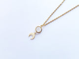 Quartz Crescent Moon Necklace