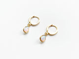 Opal Hoop Earrings