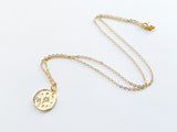 Moon and Star CZ Necklace