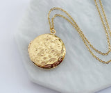 Gold Round Locket