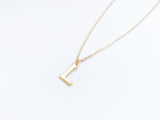 Large Initial Necklace in Gold